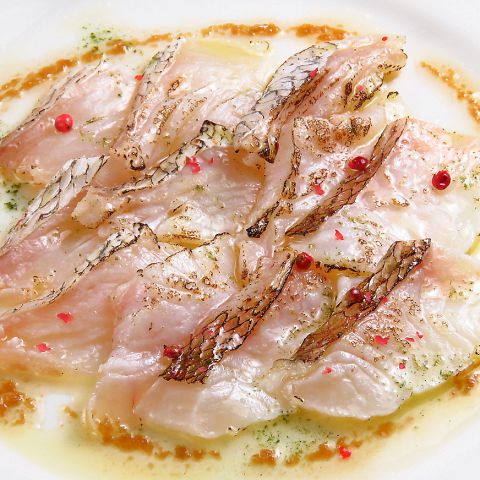 白身魚のカルパッチョの画像